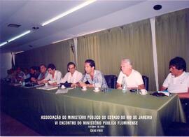Fotografia de Antônio Carlos Silva Biscaia discursando durante o VI Encontro do Ministério Públic...