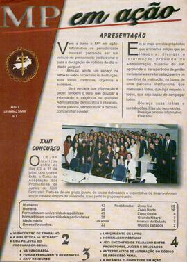 Revista de informação, "MP em ação", Ano I, nº 1, setembro/2000