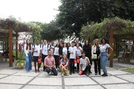 Fotografia dos representantes das instituições parceiras do projeto "Calçada da Cidadania&qu...