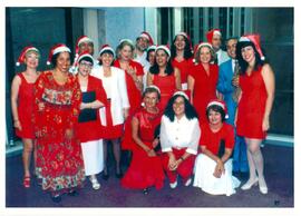 Fotografia dos presentes na confraternização natalina da AMPERJ