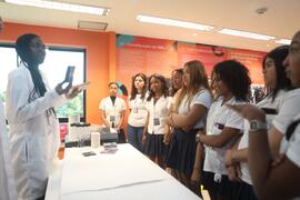 Fotografia dos estudantes do Instituto de Educação Professor Carlos Pasquale