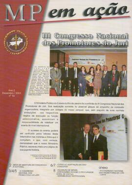 Revista de informação, "MP em ação", Ano 2, nº 10, dezembro/2001