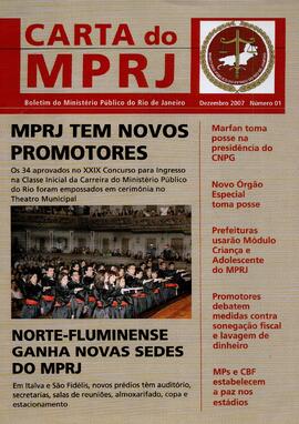 Revista de informação "Carta do MPRJ", n° 1, dezembro/2007