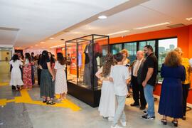 Fotografia do público presente na inauguração da exposição “Congressos e Encontros: em Construção...