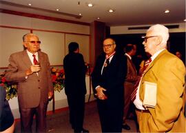Fotografia dos Procuradores de Justiça Wilson Faria (à esquerda), Francisco Feteira Gonçalves (ao...