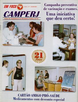 Revista de informação, "Em Foco CAMPERJ", Ano I, nº 7, maio/2003
