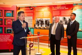 Fotografia do discurso de inauguração do PGJ Antonio José Campos Moreira