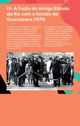 Painel "IV - A fusão do Antigo Estado do Rio com o Estado da Guanabara (1975)"