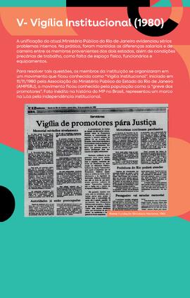 Painel "V - Vigília Institucional (1980)"