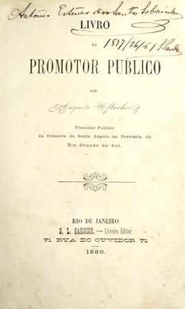 5ª Edição: Livro do Promotor Público, 1880