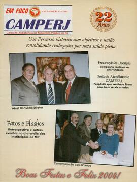 Revista de informação, "Em Foco CAMPERJ", Ano I, 9ª Edição/2003
