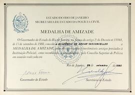 Diploma da Medalha da Amizade