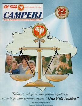 Revista de informação, "Em Foco CAMPERJ", Ano I, 11ª Edição/2004