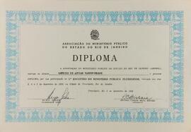 Diploma do III Encontro do Ministério Público Fluminense