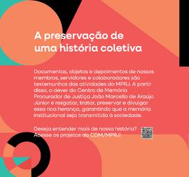Painel "A preservação de uma história coletiva"