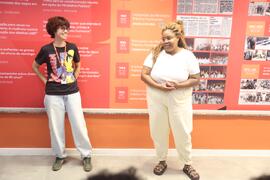 Fotografia de Evellyn Dayana e Nayara dos Santos enquanto durante a visita guiada