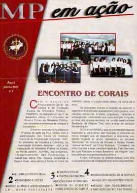 Revista de informação "MP em Ação", Ano 2, n°5, janeiro/2001
