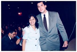 Fotografia de Humberto Dalla Bernardina de Pinho ao lado de Clisânger Ferreira Gonçalves
