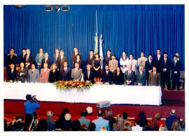 Fotografia da solenidade de posse da diretoria da Associação do Ministério Público do Estado do R...