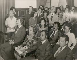 Fotografia da cerimônia de posse da Drª Dea Araújo de Azeredo como Promotora de Justiça